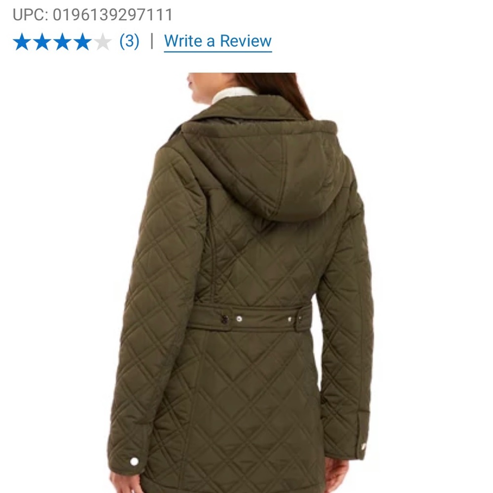 Jones New York Quilted jacket with hood